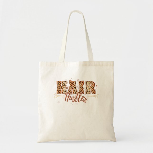 Bolsa Tote Hair Hustler - Presentes Hairstylist - Hairdresser (Frente)
