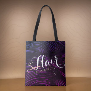 Bolsa Tote Hair Stylist Hairdresser BeauRosa Dourada Tesoura