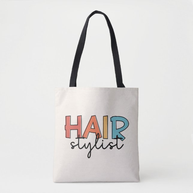 Bolsa Tote Hair Stylist - Oferta de Hairdresser Retro (Frente)