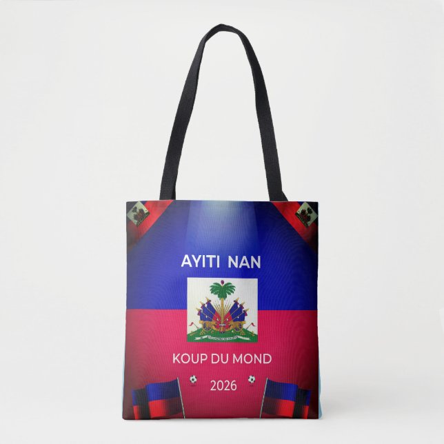 Bolsa Tote Haiti Na Copa Do Mundo 2026 (Frente)