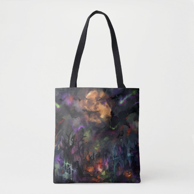 Bolsa Tote Halloween Abstrato (Frente)