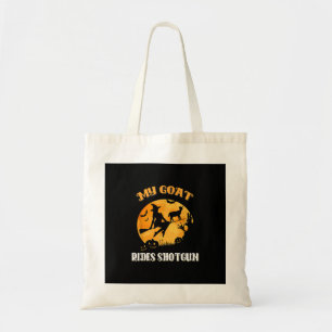 Bolsa Tote Halloween Assustador de Goat Shotgun