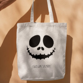 Bolsa Tote Halloween Assustador Face Simples Moderno