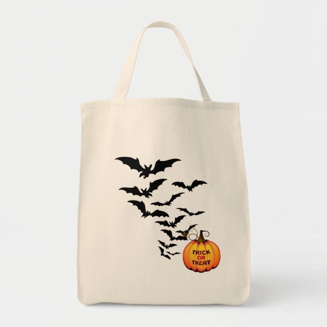 Bolsa Tote Halloween Bag-Bats (Frente)