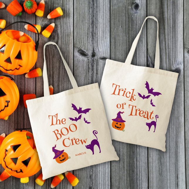 Bolsa Tote Halloween Boo Crew Candy (Criador carregado)