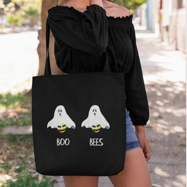 Bolsa Tote Halloween Boo Ghost Bees Adulto Engraçado (Criador carregado)