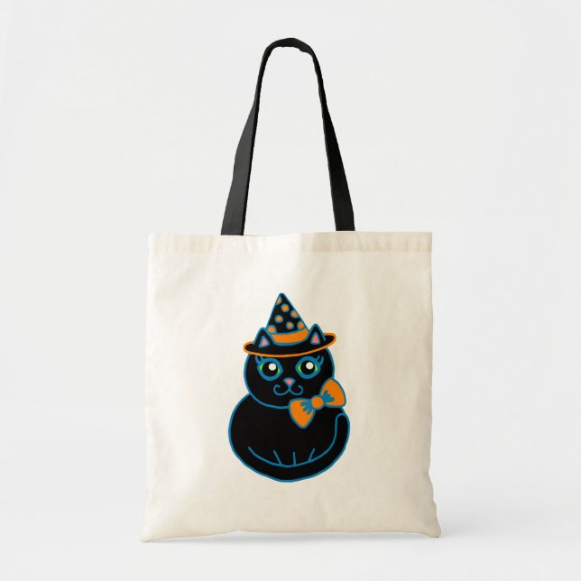 Bolsa Tote Halloween Cat Bag (Frente)