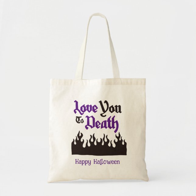 Bolsa Tote Halloween Custom Whimsical Engraçado Moderno (Frente)