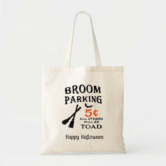 Bolsa Tote Halloween Custom Whimsical Engraçado Moderno (Frente)