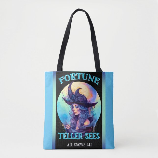 Bolsa Tote Halloween da Bruxa Azul (Frente)
