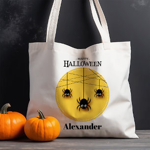 Bolsa Tote Halloween das Aranhas Spooky