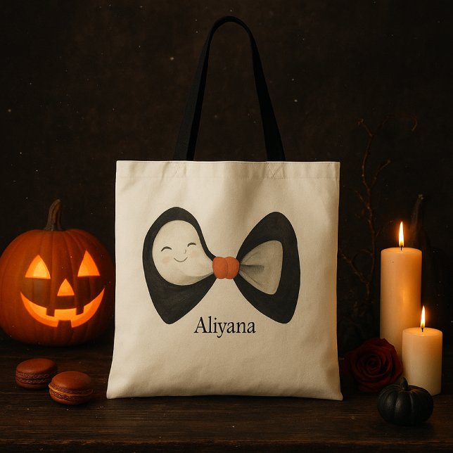 Bolsa Tote Halloween de Fantasma Ghost de Bonito de Arco Pers (Criador carregado)