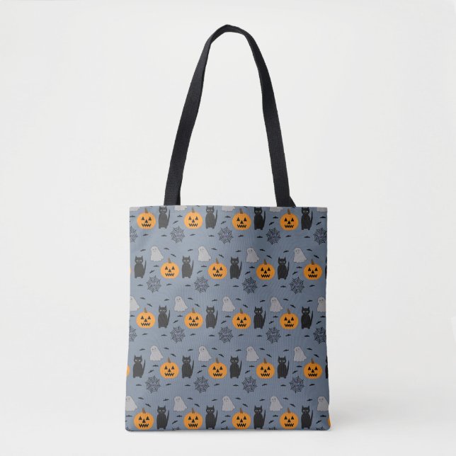 Bolsa Tote Halloween divertido e Rico (Frente)