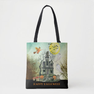 Bolsa Tote Halloween do Halloween da Casa Assombrada