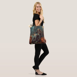 Bolsa Tote Halloween do Halloween do Hound Ancando no Basset