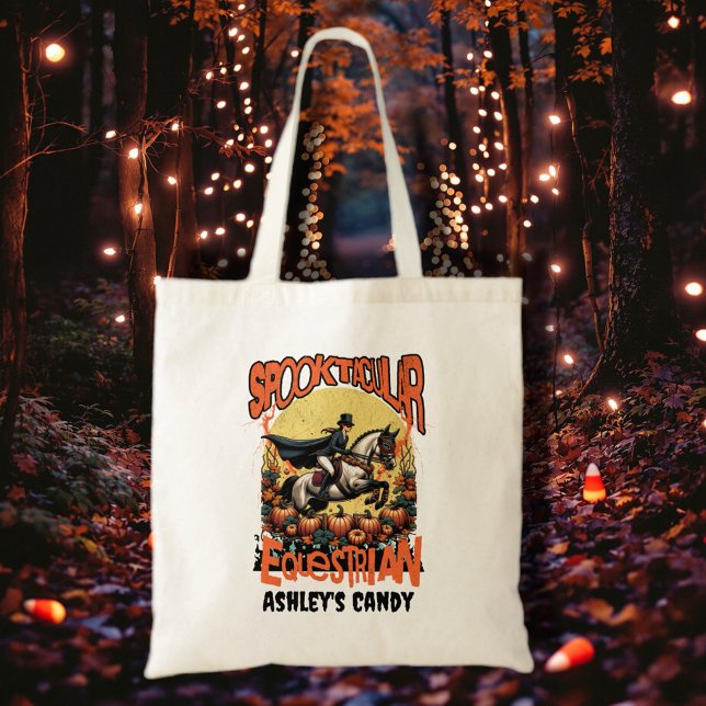 Bolsa Tote Halloween Equestrian (Get ready for spooky season with our equestrian funny Halloween merchandise!)