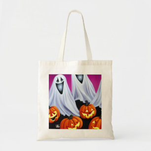 Bolsa Tote Halloween Fantasmas e Pumpkins