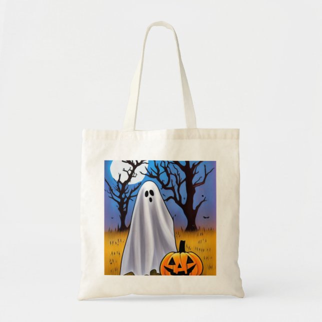 Bolsa Tote Halloween Ghost (Frente)