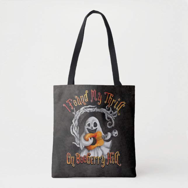 Bolsa Tote Halloween Ghost Guitar Booberry Hill (Frente)