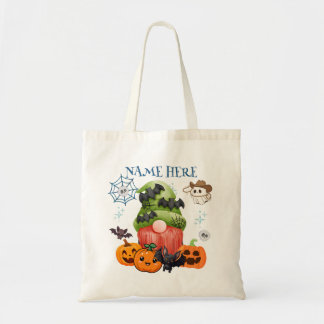 Bolsa Tote Halloween Gnome Bat Candy Tote Bag