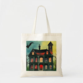 Bolsa Tote Halloween Haunted House