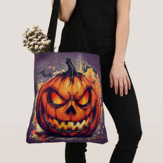 Bolsa Tote Halloween,Ira do Jack O' Lantern , Sinistro