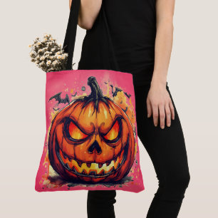 Bolsa Tote Halloween,Ira do Jack O' Lantern , Sinistro