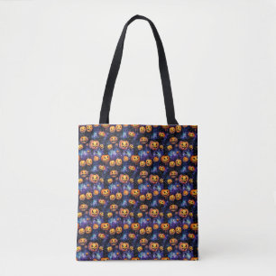 Bolsa Tote Halloween Jack-O-Lanterns Orange Pumpkins
