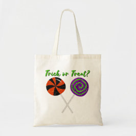 Bolsa Tote Halloween Lollipops Trick Ou Treine Glitter