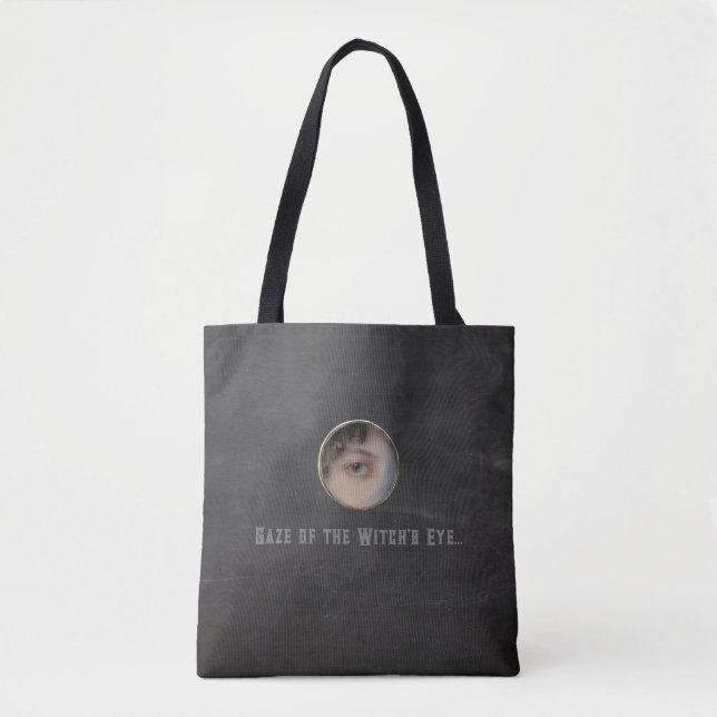 Bolsa Tote Halloween Macabre Creepy Witch Eye (Frente)