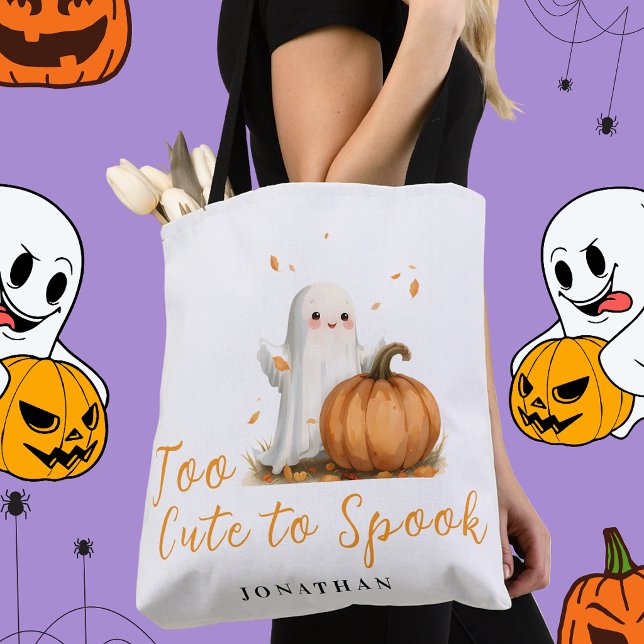 Bolsa Tote Halloween Muito Fofo Para Assustar  (Criador carregado)