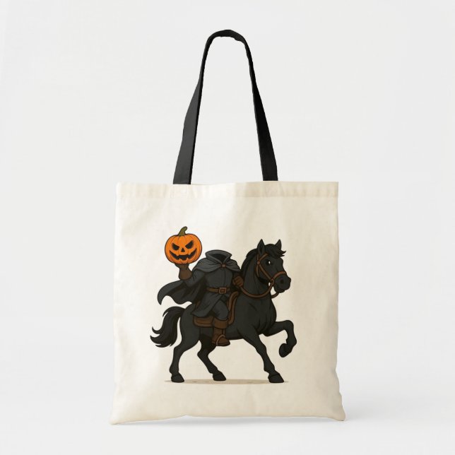 Bolsa Tote Halloween/Outono sem cabeça (Frente)