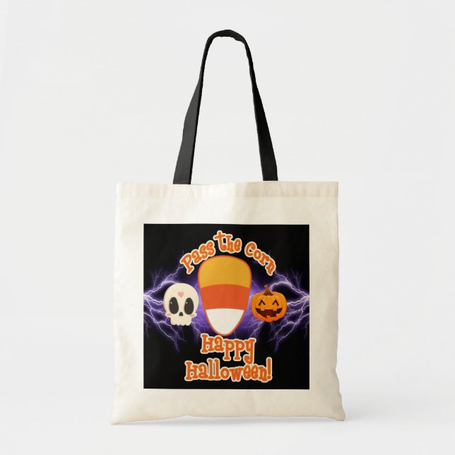 Bolsa Tote Halloween Passa A Milha (Frente)