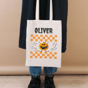 Bolsa Tote Halloween Personalizado Moderno de Hockey com Truq