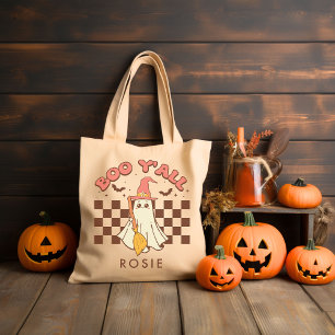 Bolsa Tote Halloween Personalizado Retro Groovy