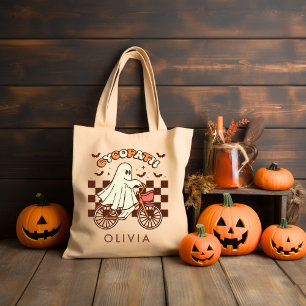 Bolsa Tote Halloween Personalizado Retro Groovy