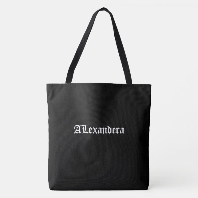 Bolsa Tote Halloween Preto Personalizado (Frente)