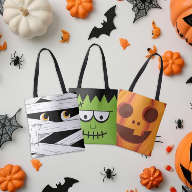 Bolsa Tote Halloween Pumpkin Candy (Criador carregado)