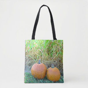 Bolsa Tote Halloween Pumpkins Autumn Bag