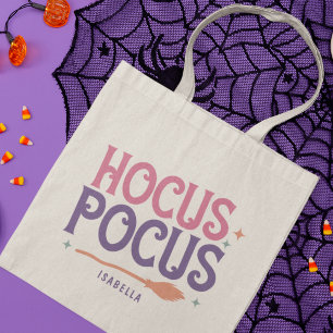 Bolsa Tote Halloween Púrpura, Rosa de Hocus Pocus, Personaliz