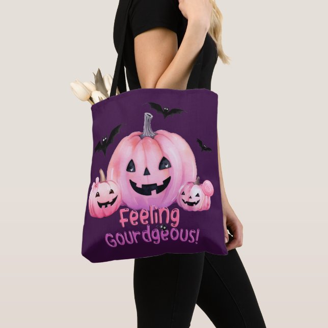 Bolsa Tote Halloween Rosa (Close Up)