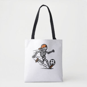 Bolsa Tote Halloween Skeleton Futebol Costume Men Boy