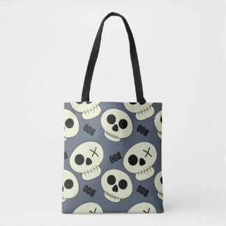 Bolsa Tote Halloween Skull, Design infantil.