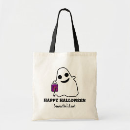 Bolsa Tote Halloween sorrindo Ghost Loot Bag