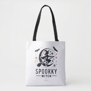 Bolsa Tote Halloween Spooky Witch Design - Voando na Broom