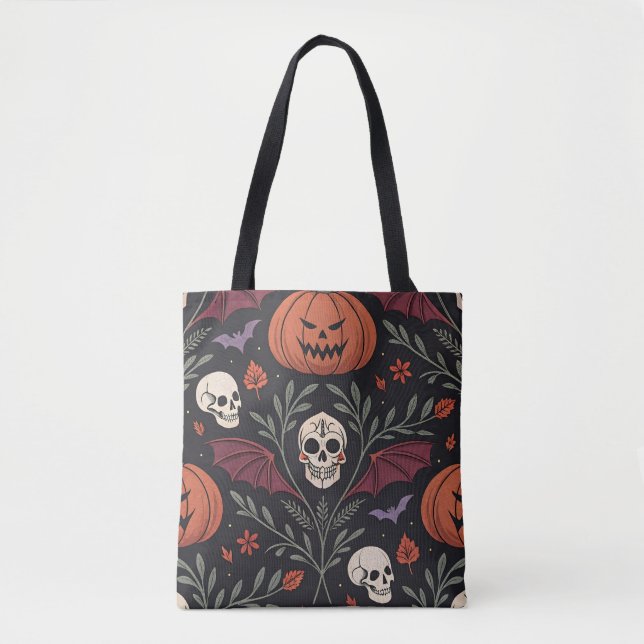 Bolsa Tote Halloween Vibes Pattern (Frente)