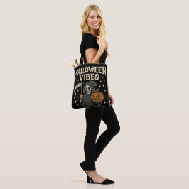 Bolsa Tote Halloween Vibes Reaper - Preto