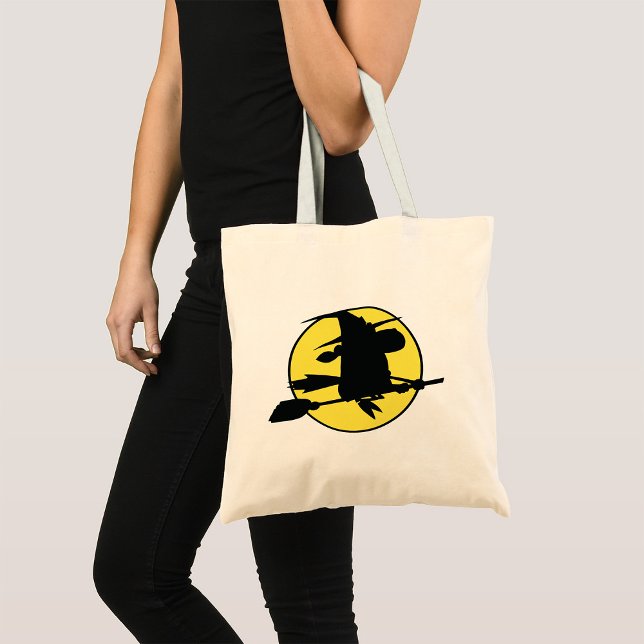 Bolsa Tote Halloween Witch Silhouette (Criador carregado)
