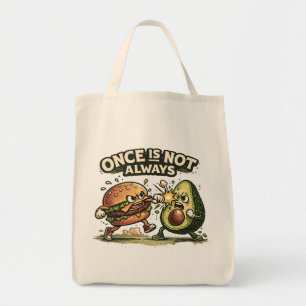 Bolsa Tote Hamburger Divertido vs Abacate