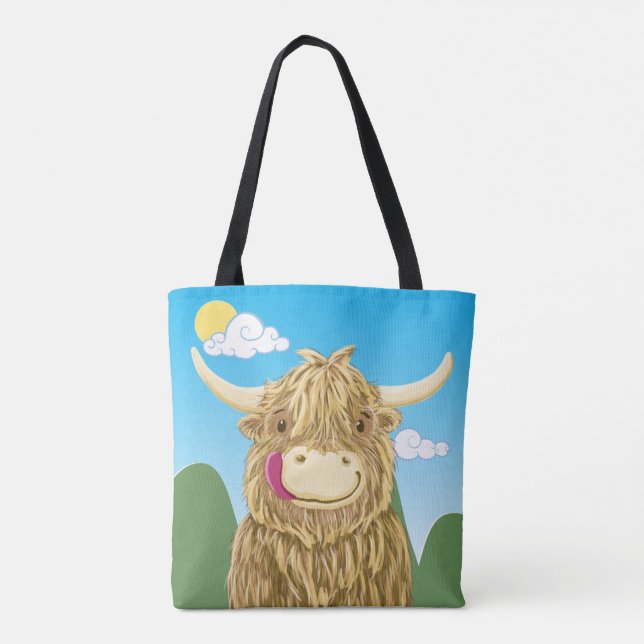 Bolsa Tote Hamish pequenino no prado (Verso)